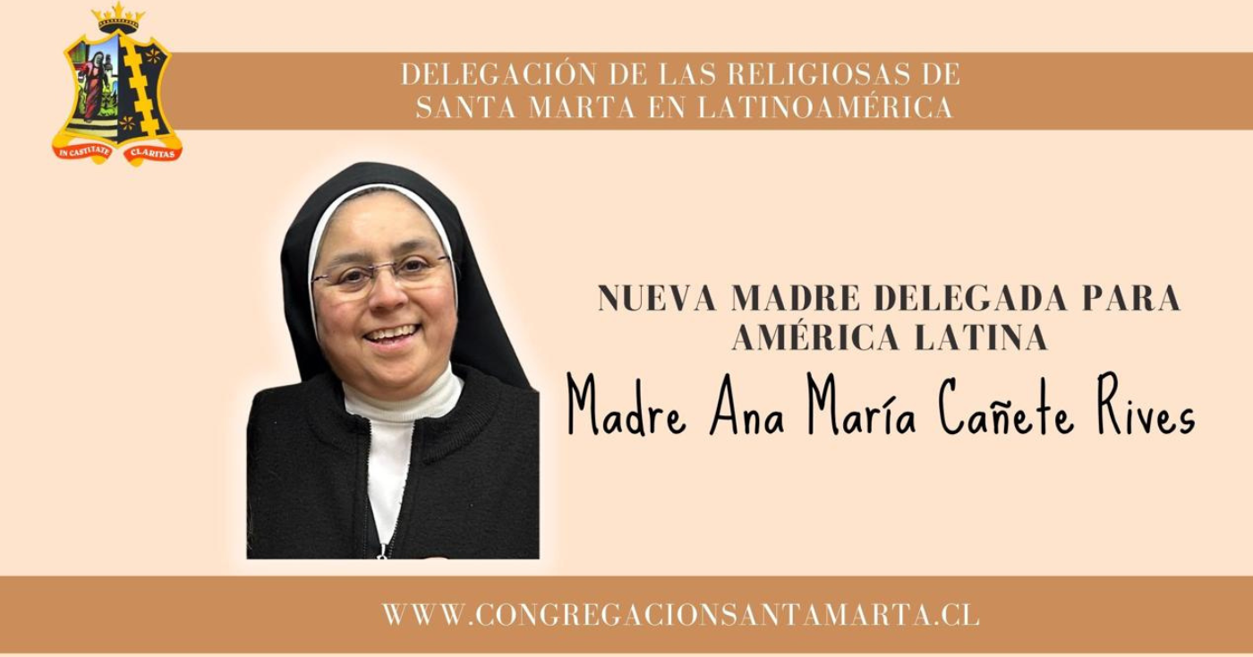 Nueva Madre Delegada de la Congregación de las Religiosas de Santa Marta para América Latina